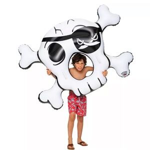 Pirate Skull‎ & Crossbones Kid's Size Inflatable Lake Pool Water Float
